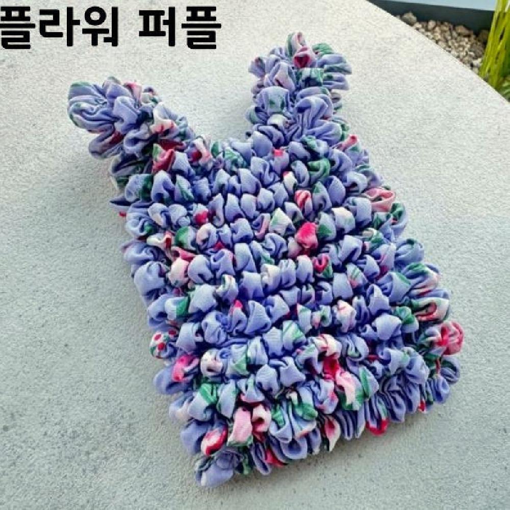 플라워 장바구니 요술 가방주름 시장가방 땡땡이 에코가방 접이식 이미지 6