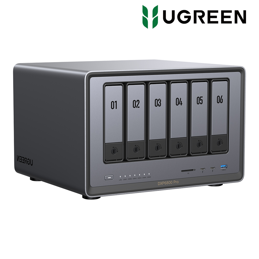 유그린 DXP6800Pro NAS 6베이 나스 HDD 포함 8TB [씨게이트 IronWolf 4TB×2] - 상세 이미지 3