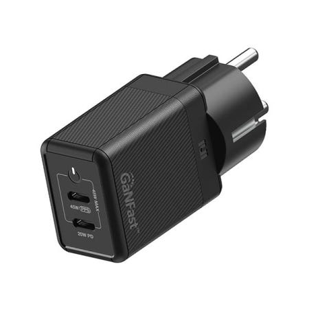 아트뮤 USB PD 45W PPS GaN 접지 멀티 초고속 충전기 블랙