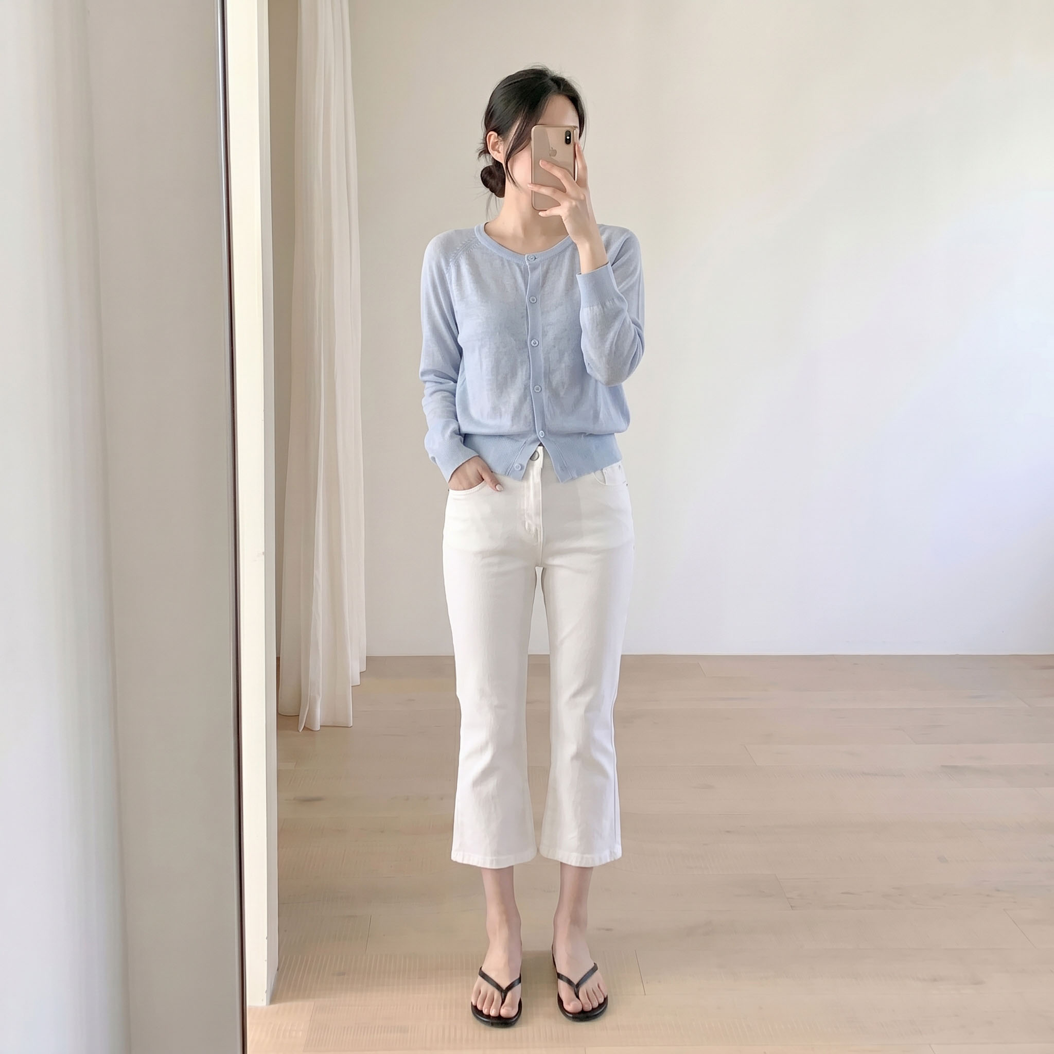 카프리팬츠 카프리바지 바이커팬츠 5부바지 이미지 8