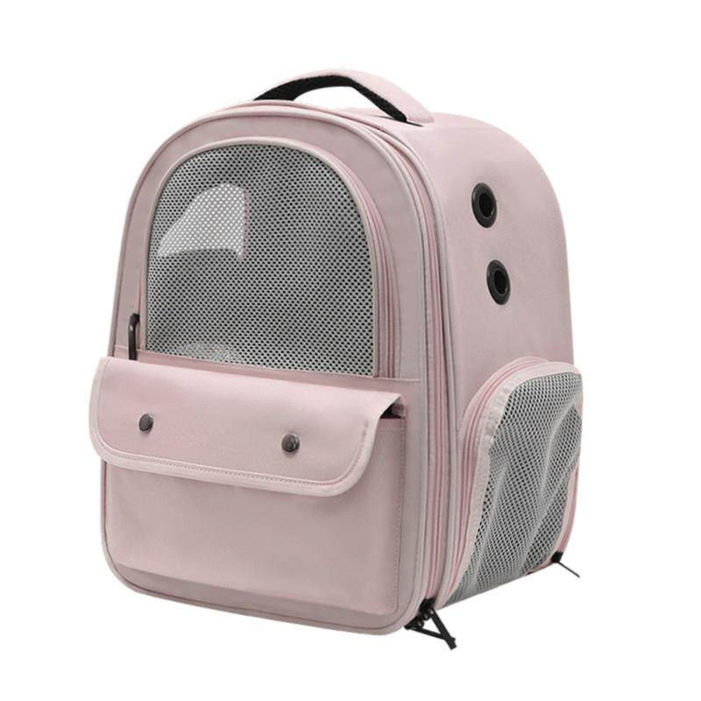 강아지 이동가방 켄넬형 백팩 메쉬 통풍 애견 캐리어 산책 필수 라이트 카키 15근 - 상세 이미지 3