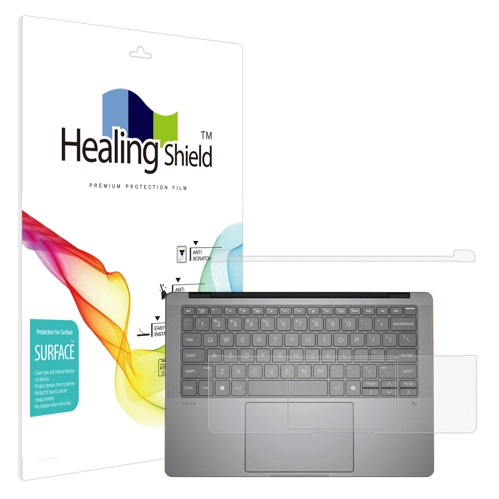 HP Z북 울트라 G1A 14 논터치형 무광 팜레스트/터치패드 필름 2매 - 상품 이미지