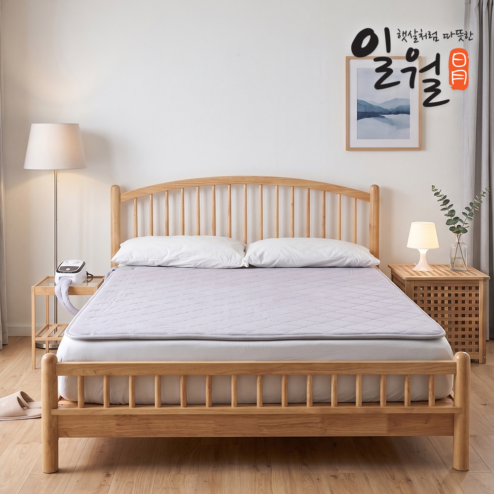 일월 무동력 100% 프리미엄 순면토퍼 전기 온수매트 더블 이미지 6
