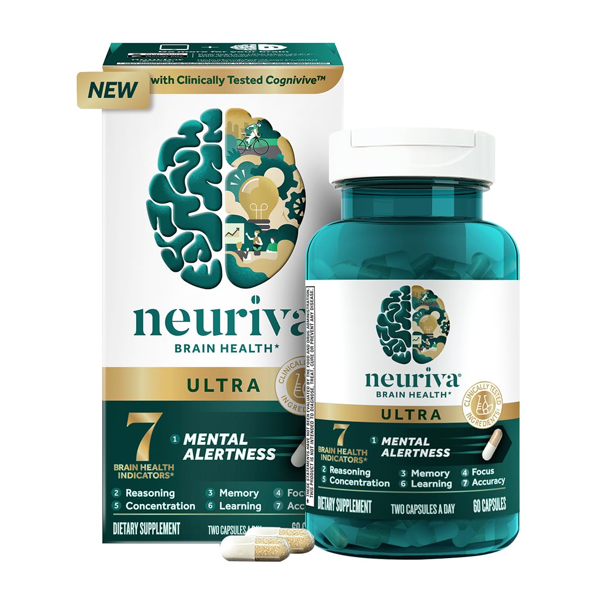 NEURIVA 울트라 포스티딜세린 PS 100mg 뉴로팩터 60캡슐, 1개 - 상세 이미지 2