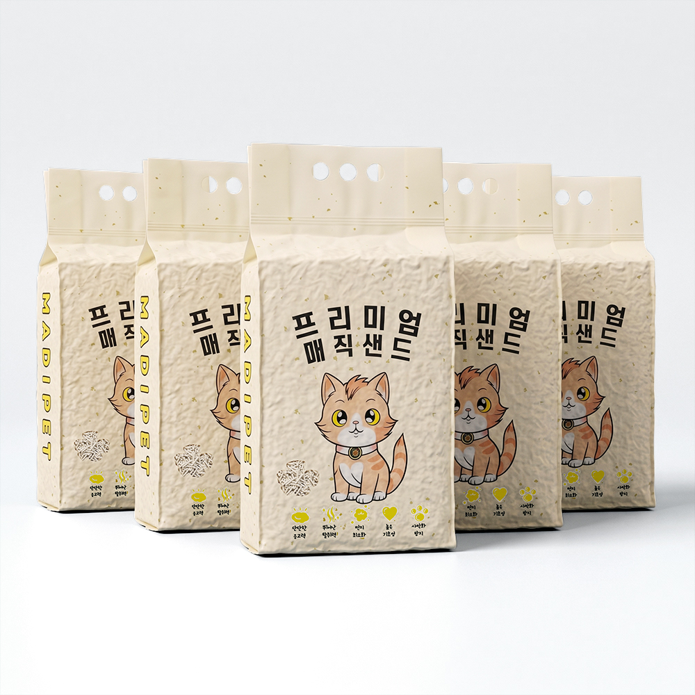 네이버 메디펫 고양이 프리미엄 두부 모래 2.8kg X 5개 14kg