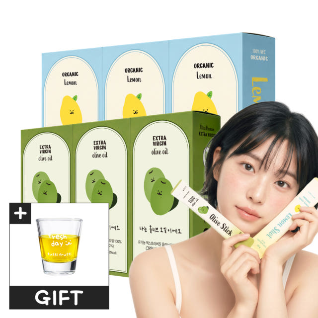 뚜띠프루티 올레샷 유기농 엑스트라버진 올리브오일 올리브유 레몬즙 스틱