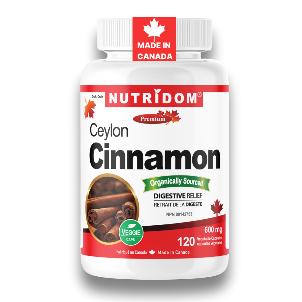 뉴트리돔 실론 시나몬 계피영양제 600mg 120캡슐 Cinamon N364 - 상품 이미지
