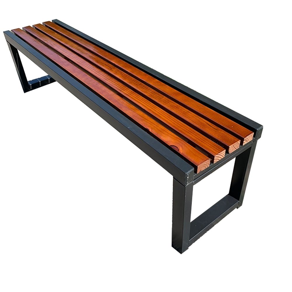 야외용 벤치 의자 카페 원목 벤치의자 야외 공원 평벤치 A. 100x40x45 - 상세 이미지 5