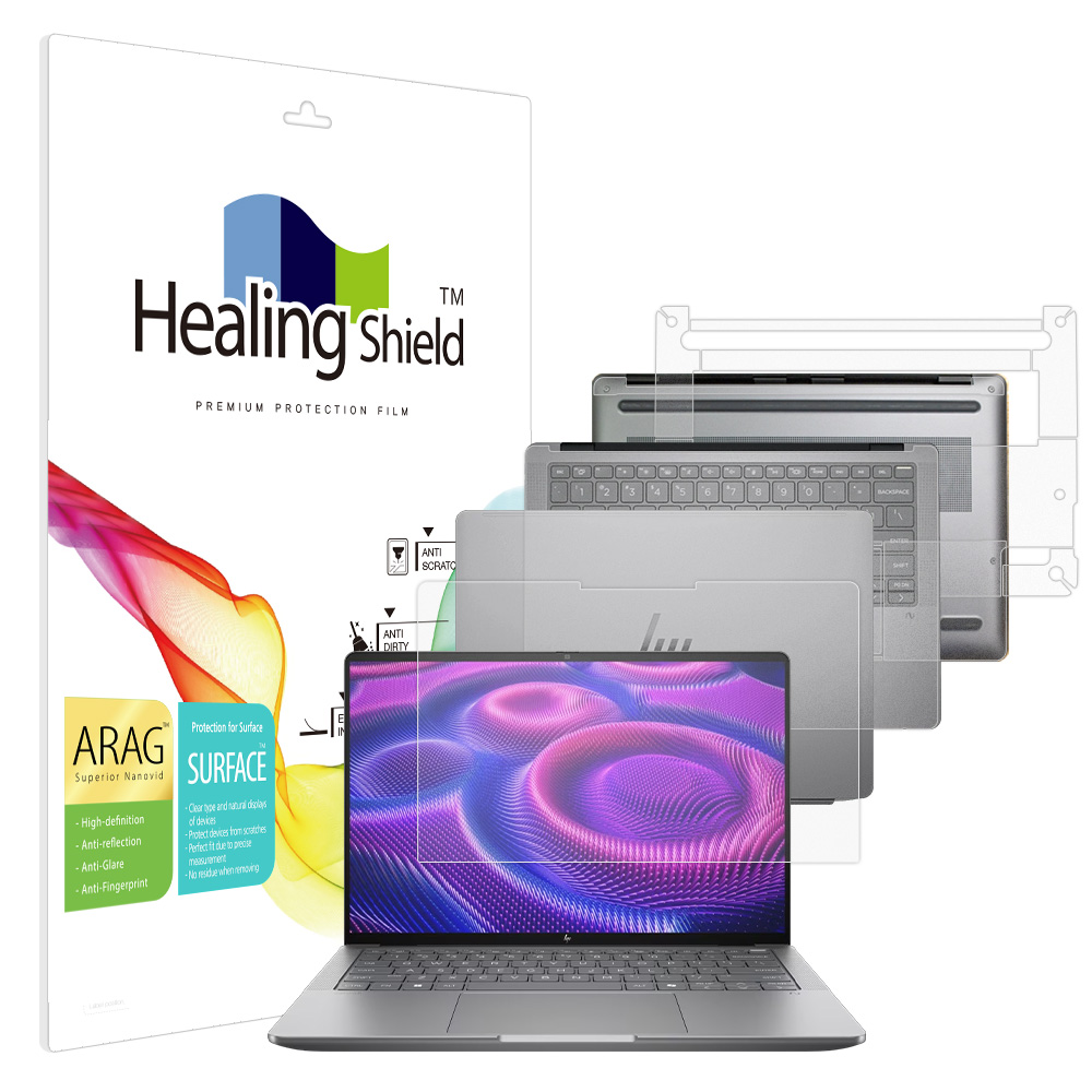 HP Z북 울트라 G1A 14 논터치형 ARAG 고화질 저반사 액정보호필름1매 외부3종 - 상품 이미지
