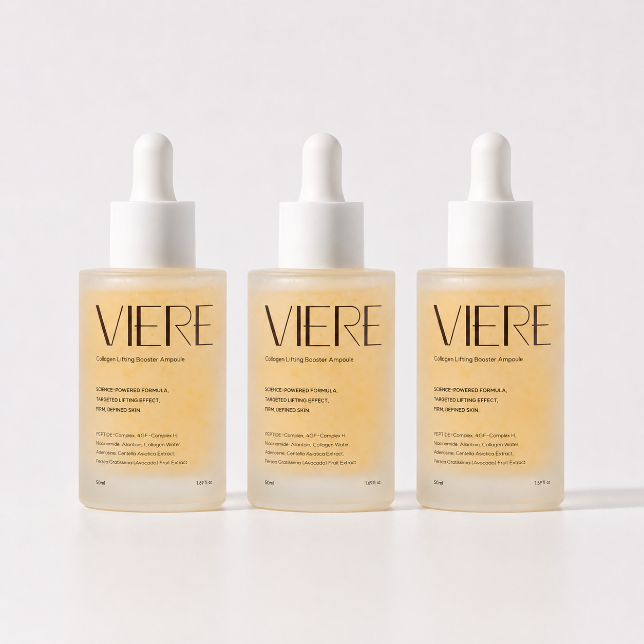 비에르 비타민 EGF 콜라겐 리프팅 부스터 탄력 미백 화잘먹 저자극 앰플 50ml, 3개 - 상품 이미지