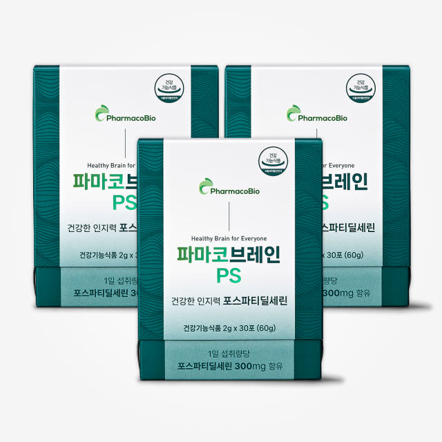 파마코브레인 PS 포스파티딜세린 순도 80 두뇌 미국산 포스타디딜세린 90포, 1개