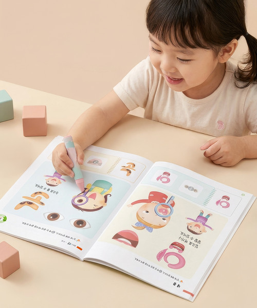 (다르담) 유아 아기 어린이 젤로스 한글 수학 공부 놀이 학습지 홈스쿨링 교재 0단계 4세 12권 세트 - 상세 이미지 2