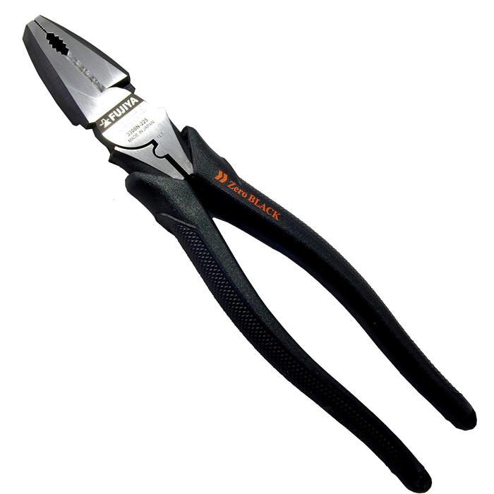 쿠로킨 펜치 제로블랙 압착 파워 전공펜치 3300N-225