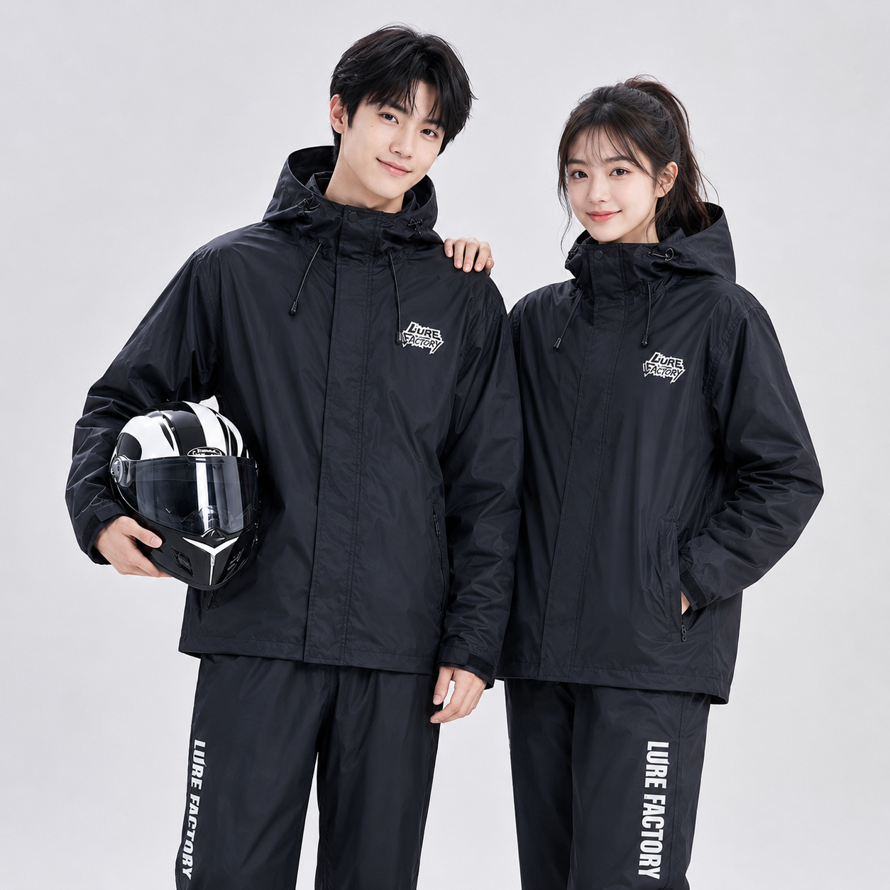 네이버 배달 우비 라이더 방수 레인코트 남성 여성 우의 세트