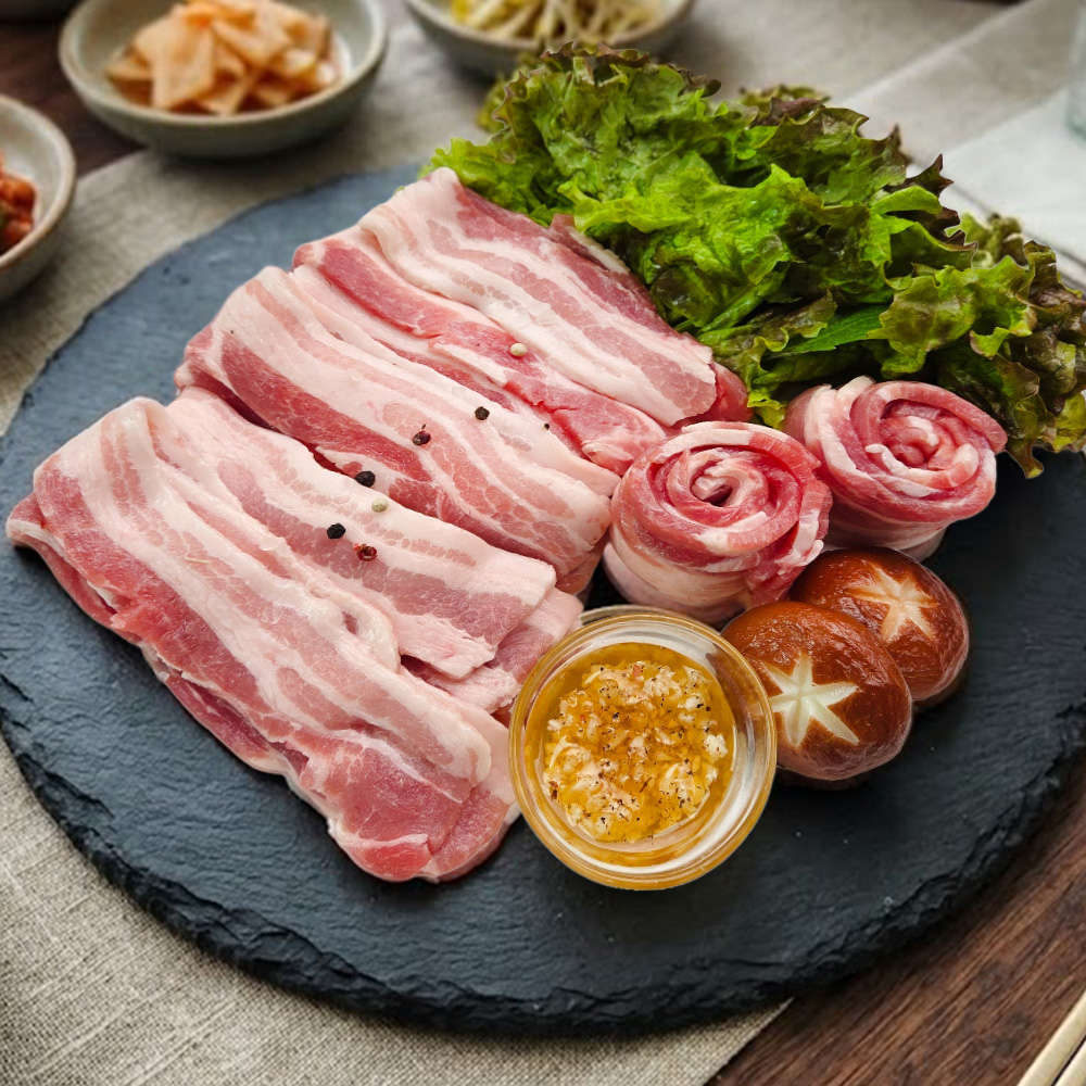 바라던 쫄깃한 스페인 듀록 삼겹살 500g - 상품 이미지