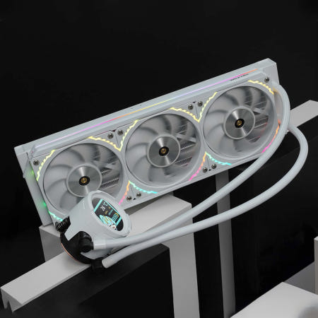발키리 발키리 V360 ARGB LCD CPU 수냉쿨러 화이트