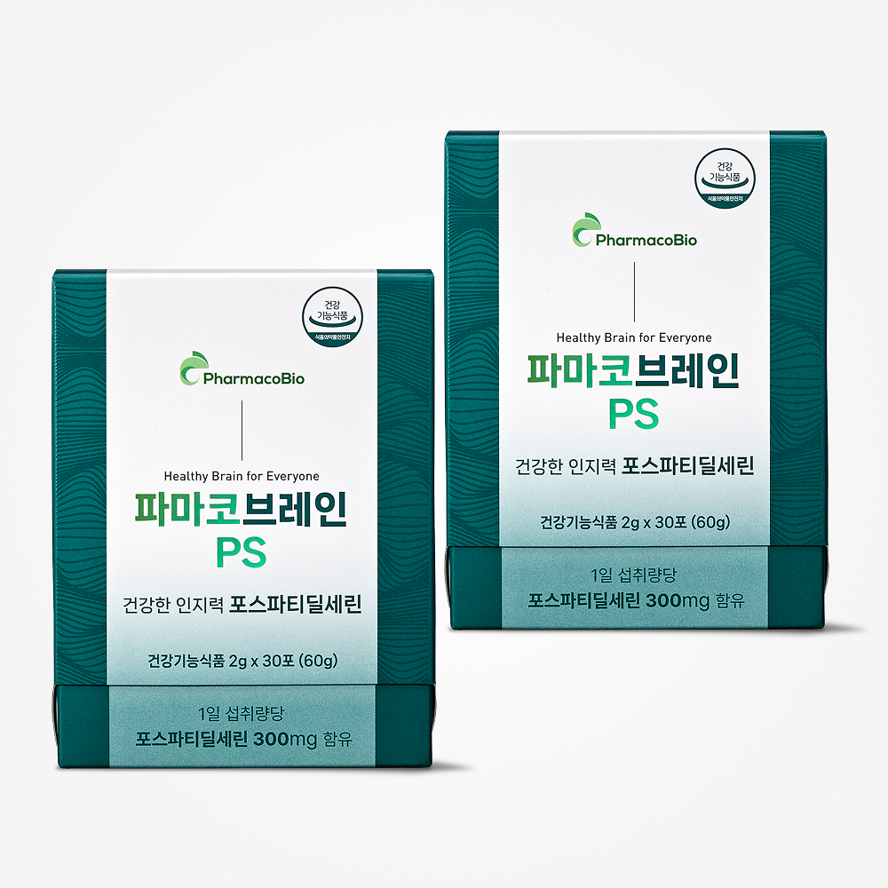파마코브레인 PS 포스파티딜세린 순도 80 두뇌 미국산 포스타디딜세린 60포, 1개 - 상품 이미지