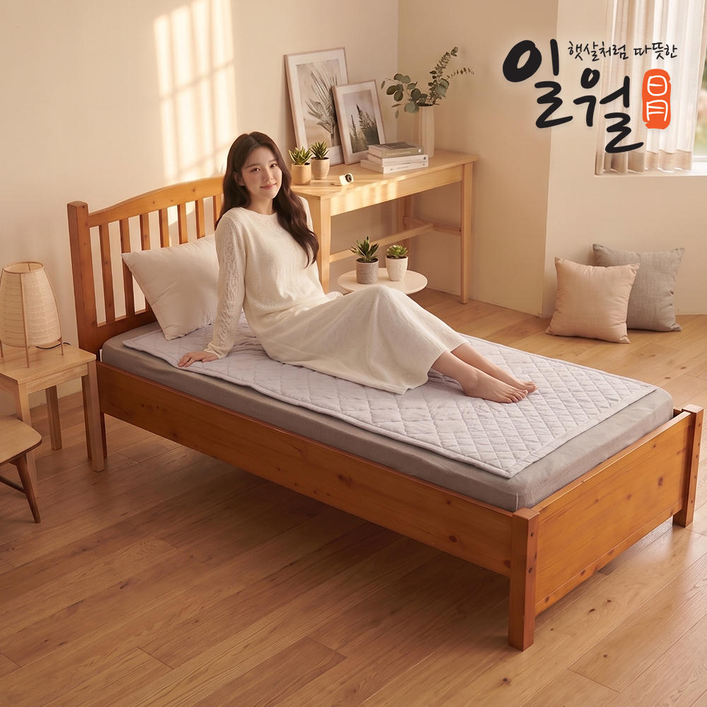 일월 프리미엄 모달 카본매트 탄소 워셔블 전기매트 싱글 - 상품 이미지
