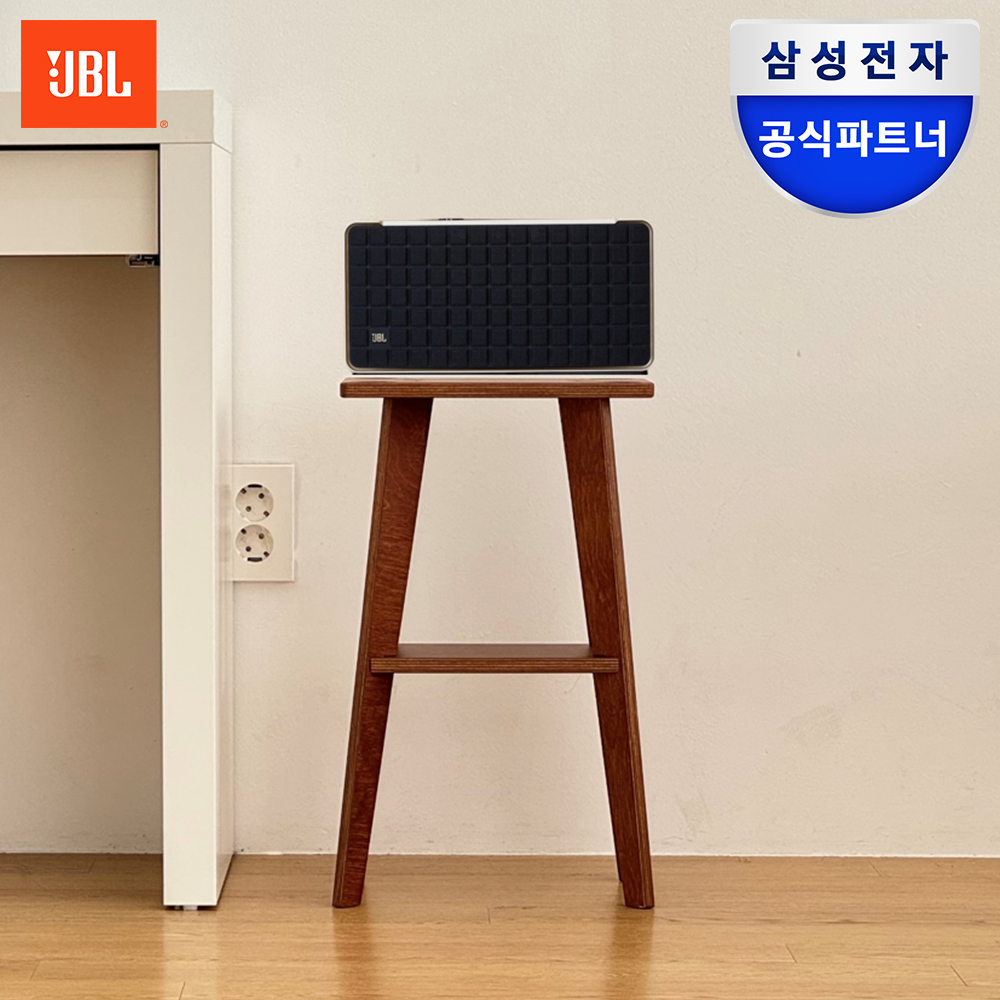 삼성공식파트너 JBL Authentics 200 어센틱 블루투스 스피커 블랙+우드 스탠드(월넛) - 상품 이미지