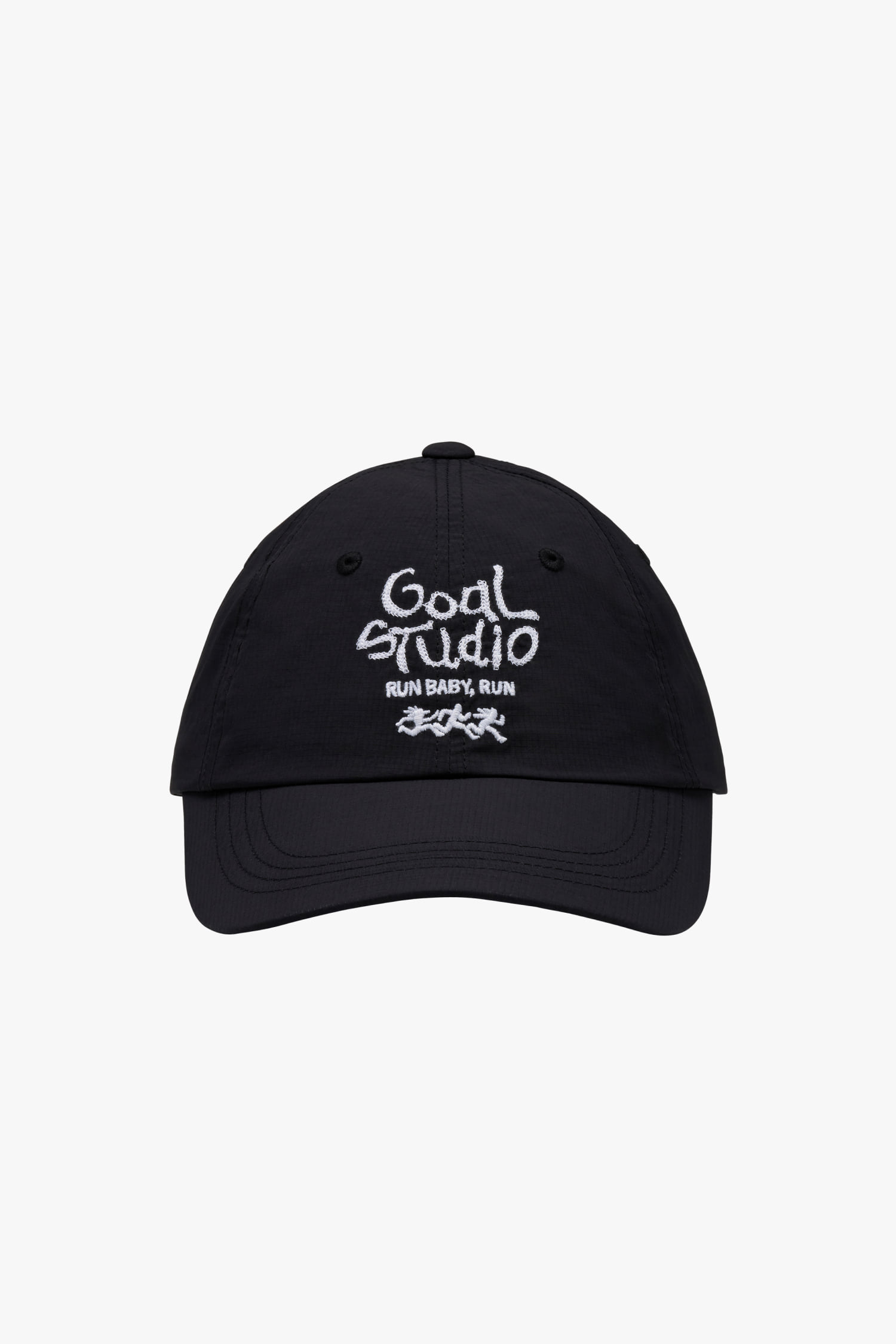 RUN GRAPHIC RIPSTOP BALL CAP-BLACK - 상세 이미지 2