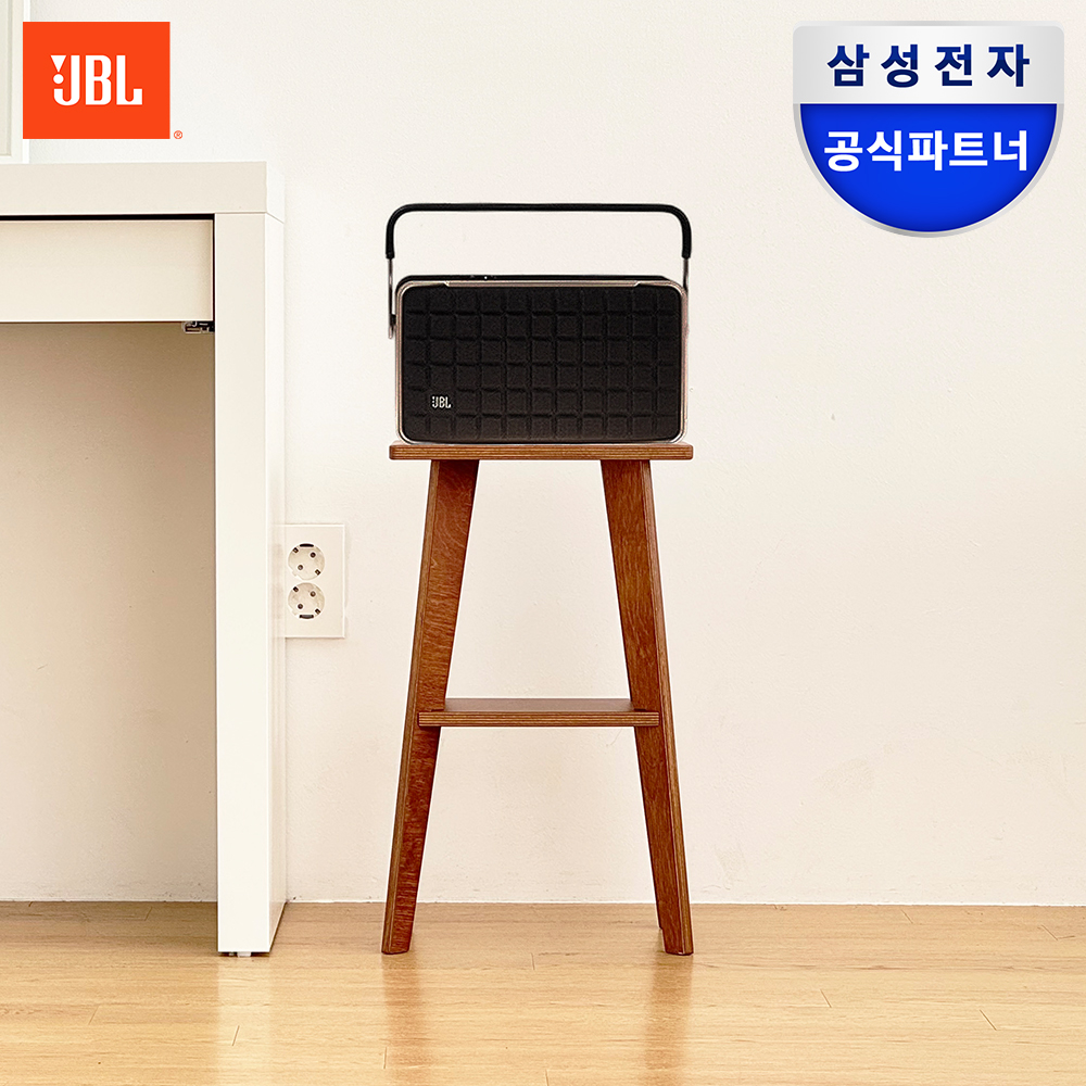 삼성공식파트너 JBL Authentics 300 어센틱 블루투스 스피커 블랙+우드 스탠드(월넛) - 상품 이미지