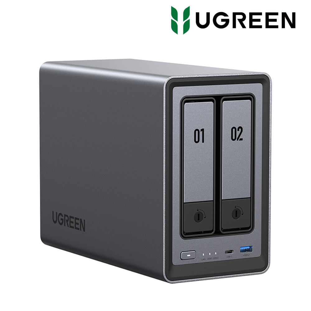 유그린 DXP2800 NAS 2베이 나스 HDD 포함 12TB [씨게이트 IronWolf 6TB×2] - 상세 이미지 2