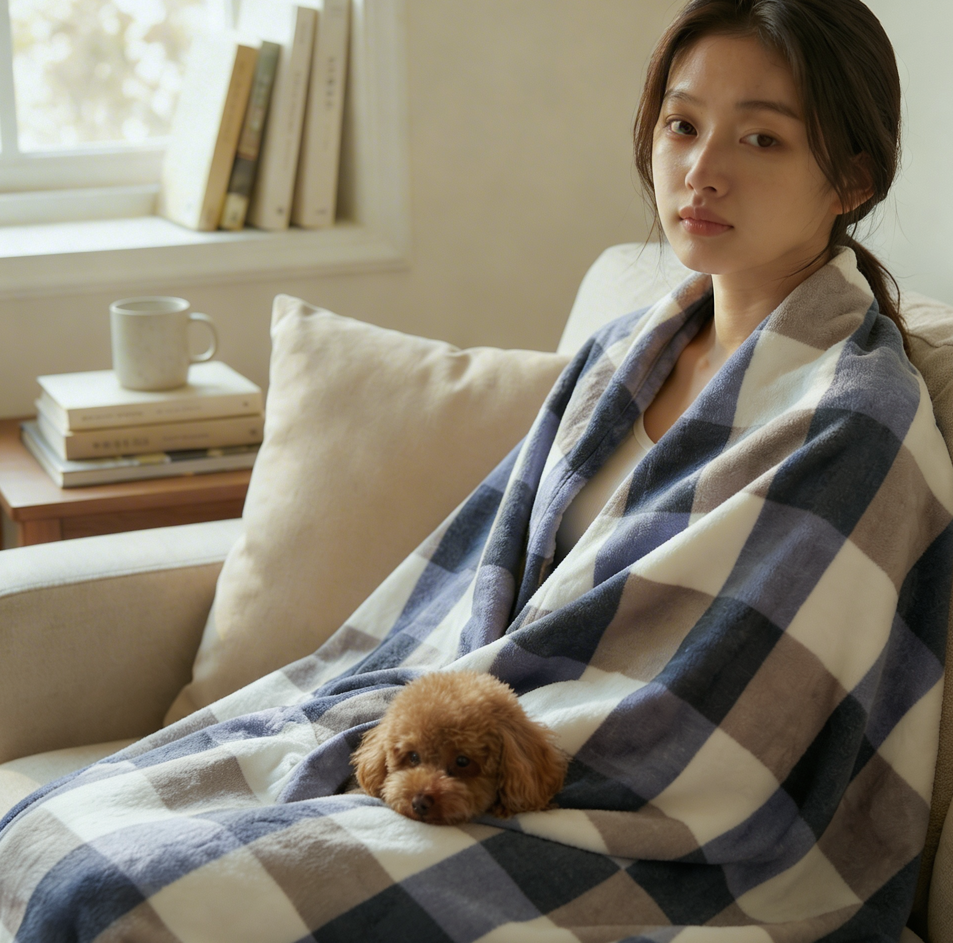 얇은 극세사 담요 사계절 대형 이불 캠핑 200X150 이미지 2
