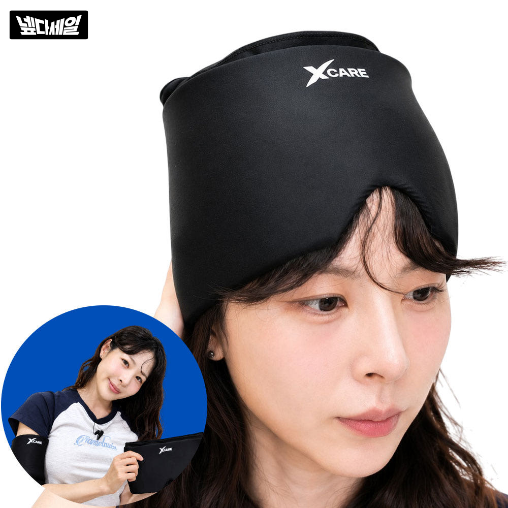 엑스케어 신수지 리커버360 두피 냉찜질 젤 슬리브 머리 눈 두피열 관리 찜질팩 - 상품 이미지
