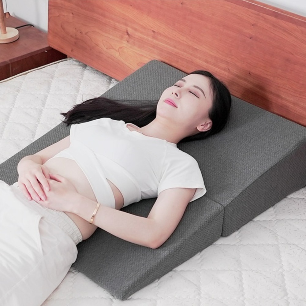 등쿠션 허리디스크 환자 쿠션 등받이 편안한 메모리폼 사무실 의자 차량용 사다리꼴 경사 - 상세 이미지 3