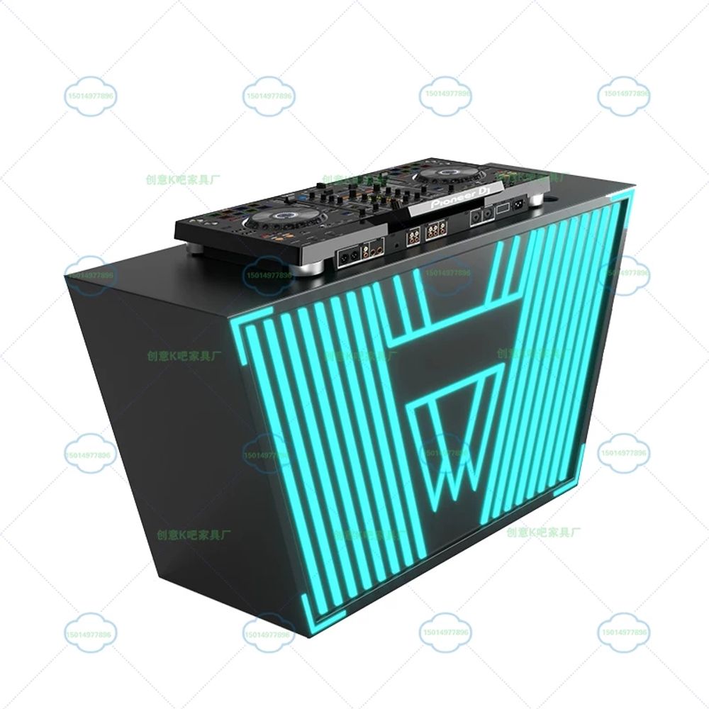 프로DJ 부스 클럽 B 스타일 스탠드 블랙 콘솔 120x60x90cm 공 F. 배송비 별도 - 상세 이미지 5
