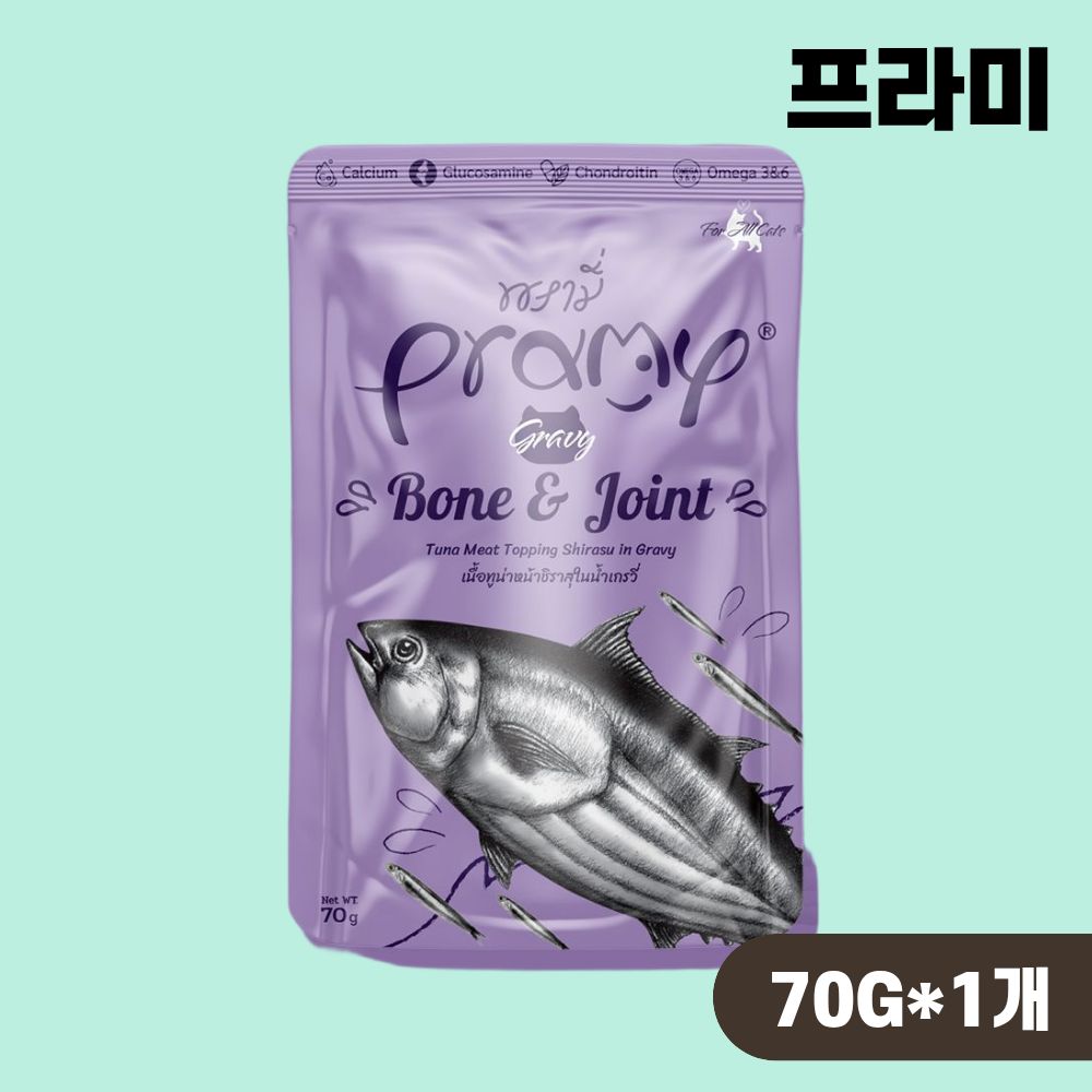 프라미 파우치 고양이 습식 간식 그레이비 6종 콤보, 70g, 12개 - 상세 이미지 4