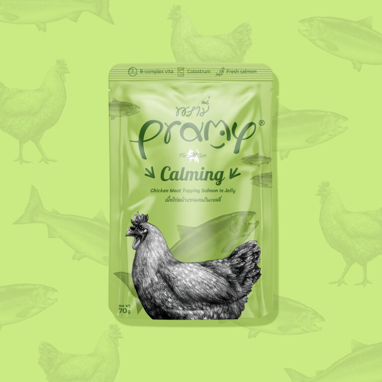 [유통기한] 프라미 파우치 고양이 습식 간식 카밍 연어치킨 젤리, 70g, 12개 - 상세 이미지 4