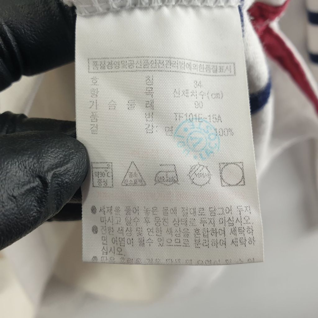 라코스테 화이트 여자 긴팔티 90 N6216 - 상세 이미지 5