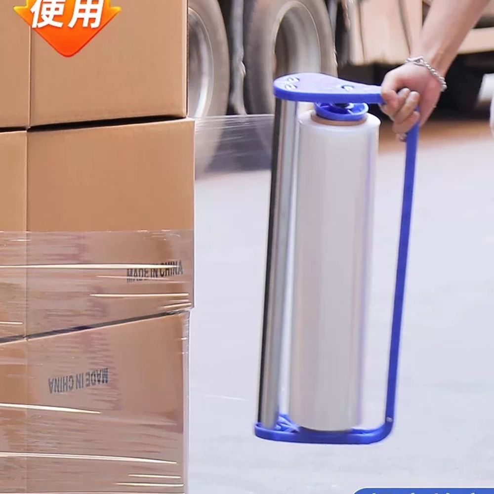 수동 랩핑기 물류 기 E. 데스크탑 포장기 50cm 스트레치 필름용 슬라이딩 블레이드 포함 - 상세 이미지 2