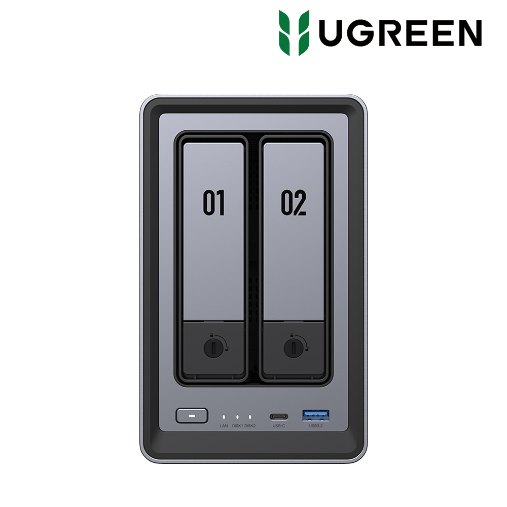 유그린 DXP2800 NAS 2베이 나스 HDD 포함 12TB [씨게이트 IronWolf 6TB×2] - 상세 이미지 3