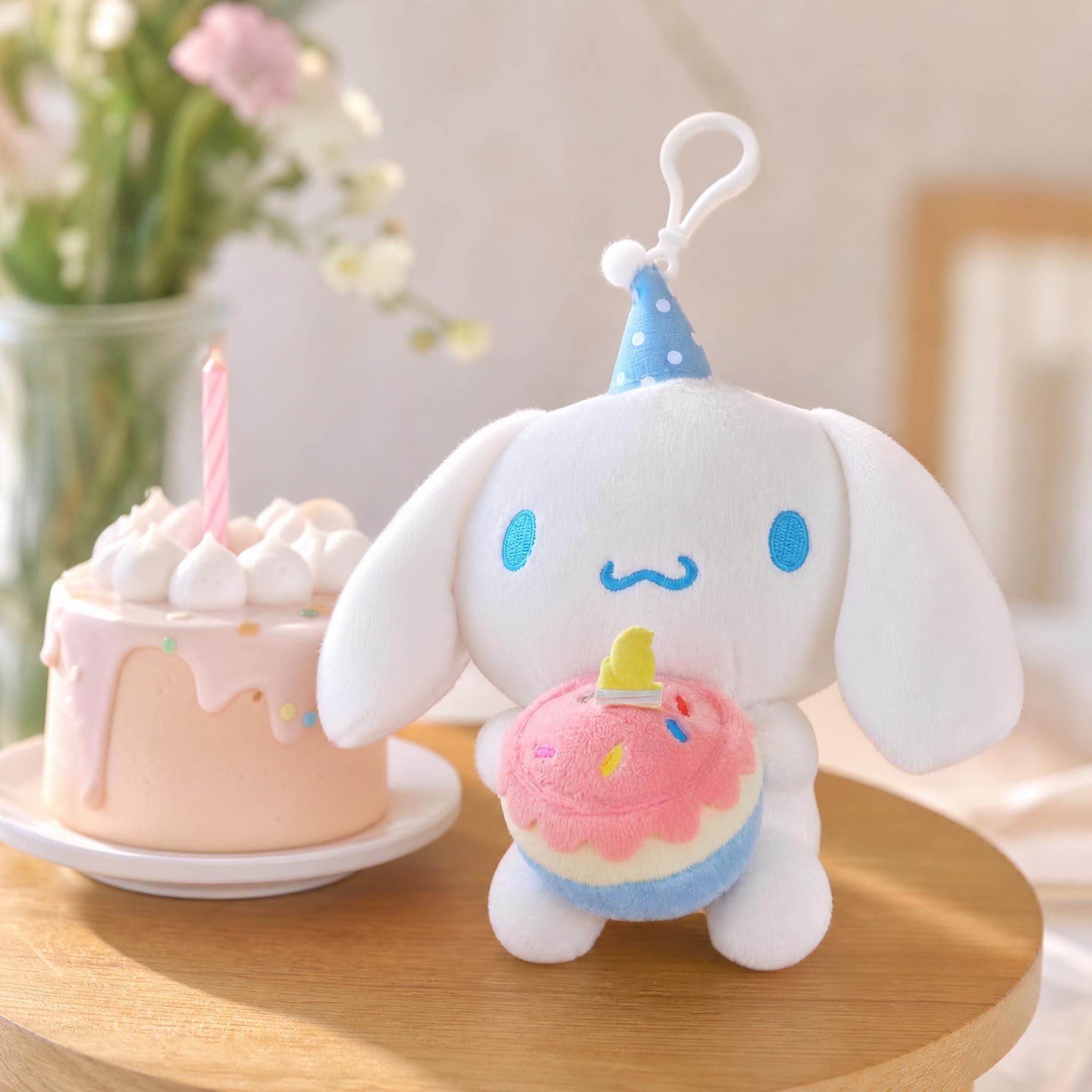 산리오 마이멜로디인형 생일축하 소형 가방고리 키링 이미지 7