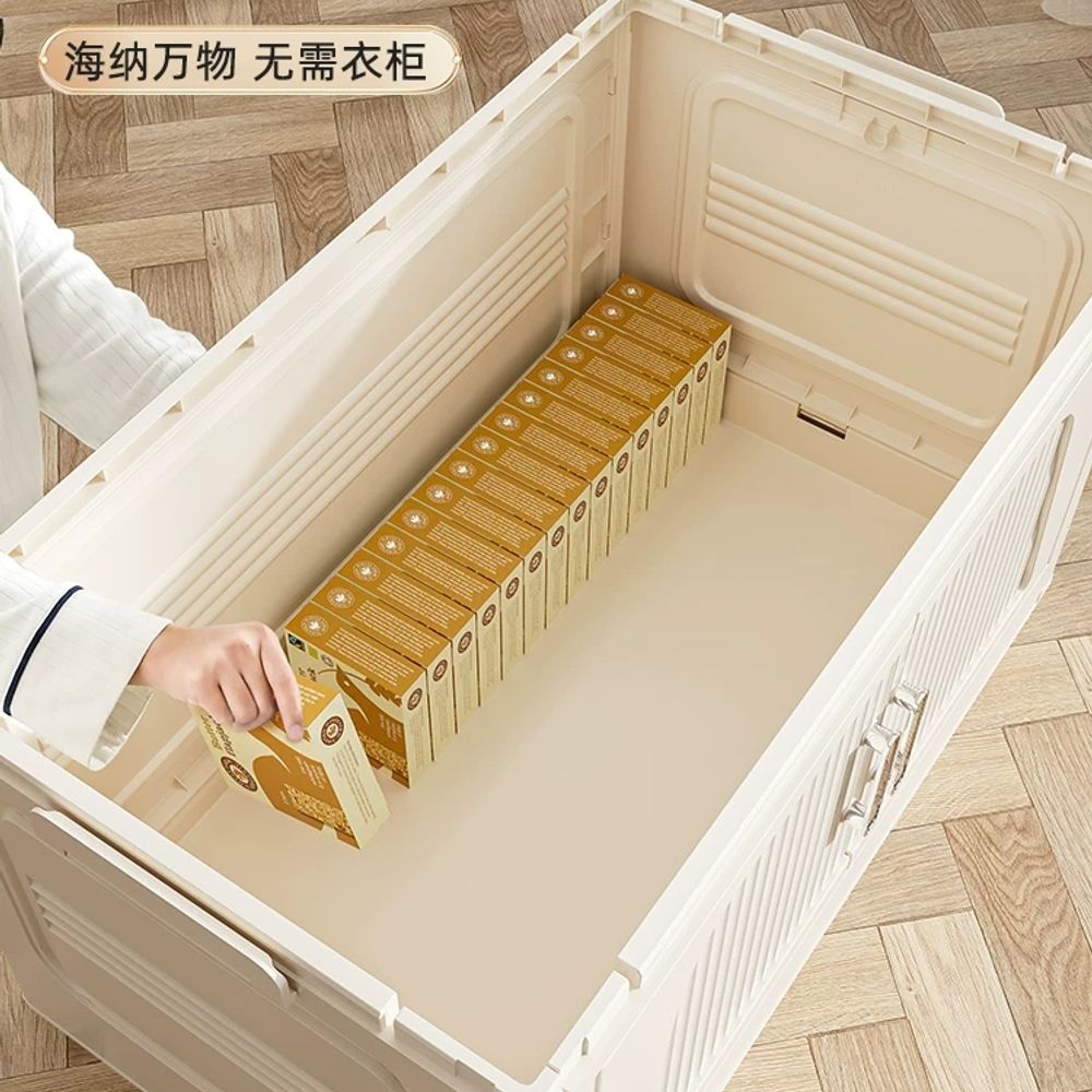 양문형 대용량 너비 특대형 조립식수납장 다용도 투명 접이 I. 투명40cm3단, A. 1칸 - 상세 이미지 2