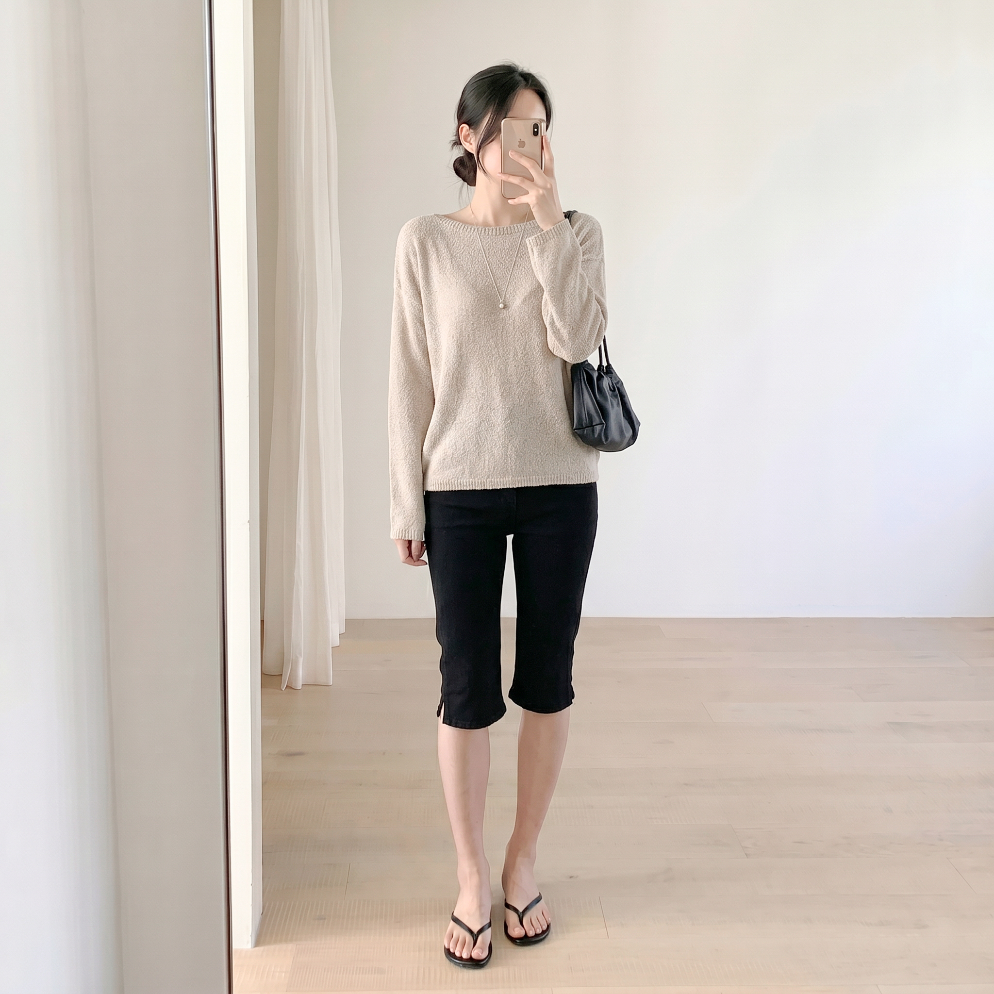카프리팬츠 카프리바지 바이커팬츠 5부바지 이미지 6