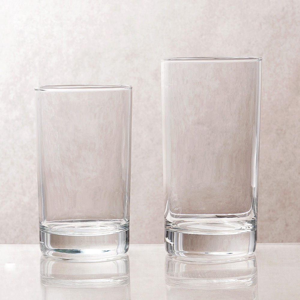 엘레강스 하이볼잔 일자 유리컵 물컵 칵테일 맥주잔 210ml, 1개, 투명 - 상세 이미지 5