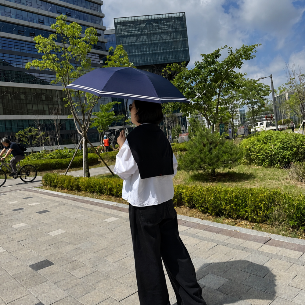 자외선차단양산 WPC 마린 초경량 깔끔한 일본 암막 양산 우양산 상품 이미지