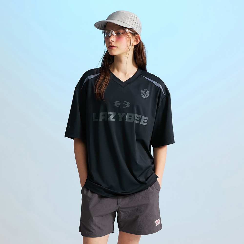 하이드로 메쉬 여성 남자 반팔 래쉬가드 스윔 쇼츠 상하세트 블랙2 - 상세 이미지 3