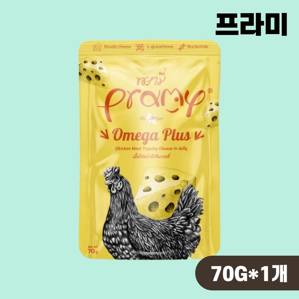 [유통기한] 프라미 파우치 고양이 습식 간식 젤리 2종 콤보, 70g, 12개 - 상세 이미지 2