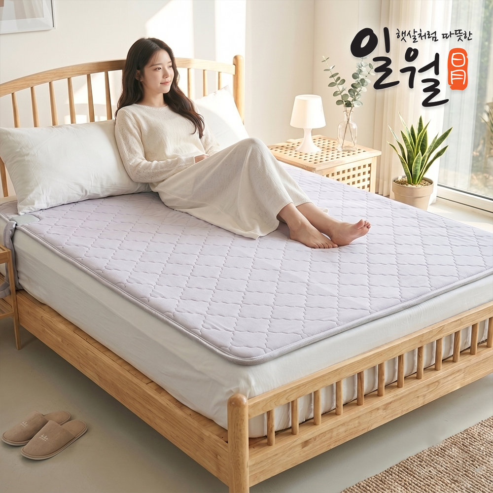 일월 무동력 100% 프리미엄 순면토퍼 전기 온수매트 더블 이미지 8