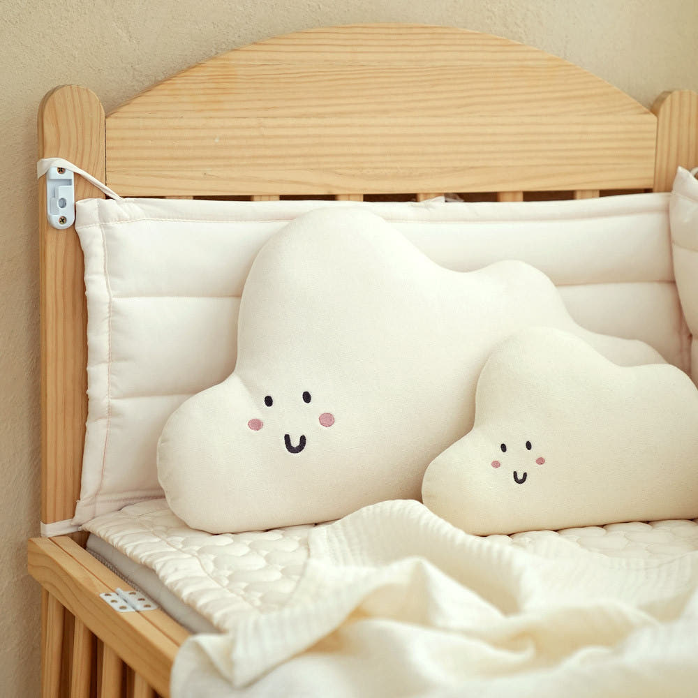 마롤로뜨 아기 바디필로우 가드쿠션 침대 범퍼 오감 유아 구름 아이보리 S