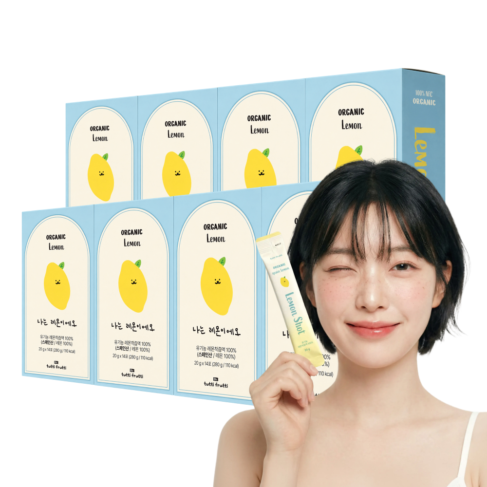 뚜띠프루티 유기농 레몬즙 스틱 NFC 착즙 100% 레몬수 원액 14포, 8개 상세 이미지 1