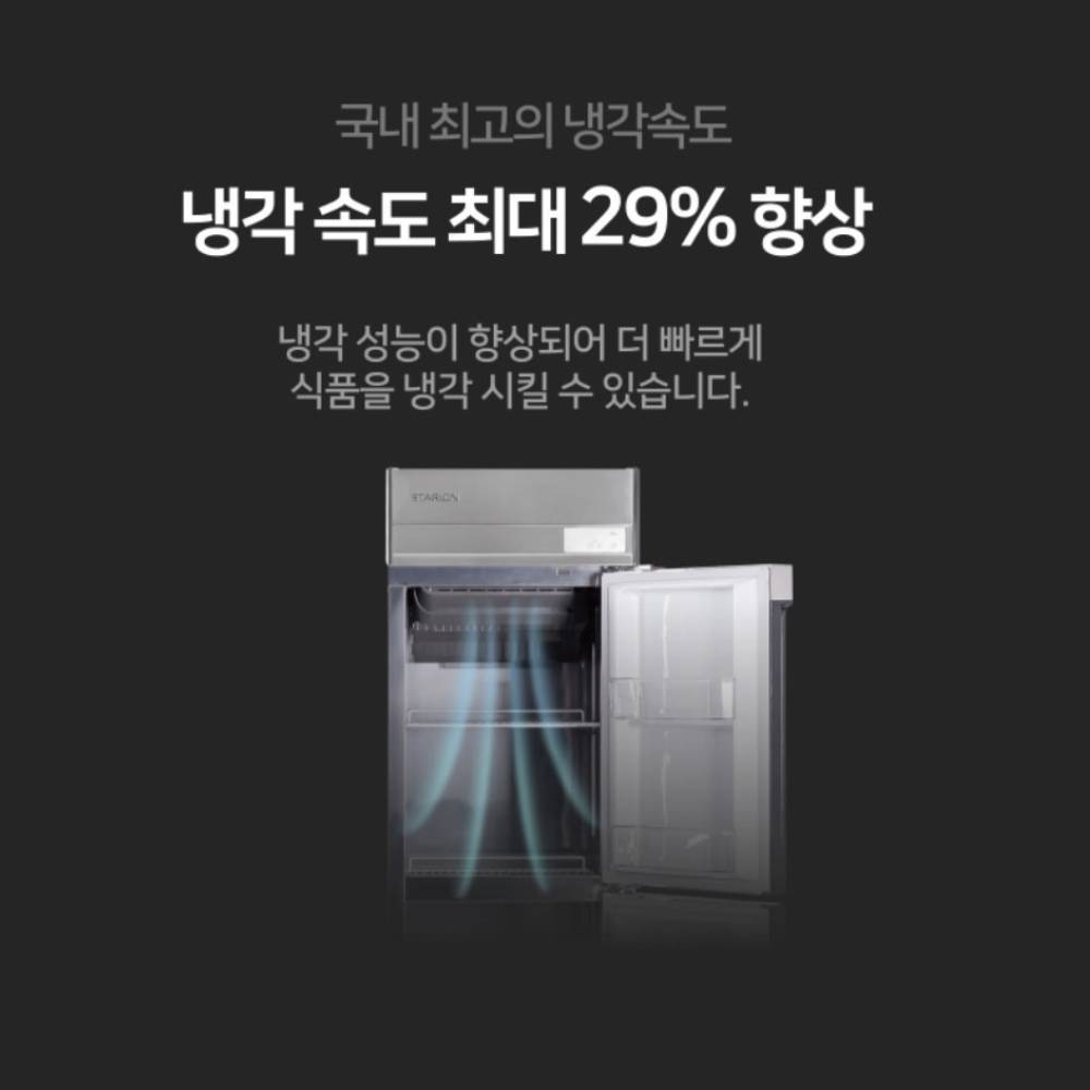 스타리온 업소용냉장고 스탠드 간냉식 직냉식 대형 냉동고 25박스 올스텐 SRS-B25DSI - 상세 이미지 5