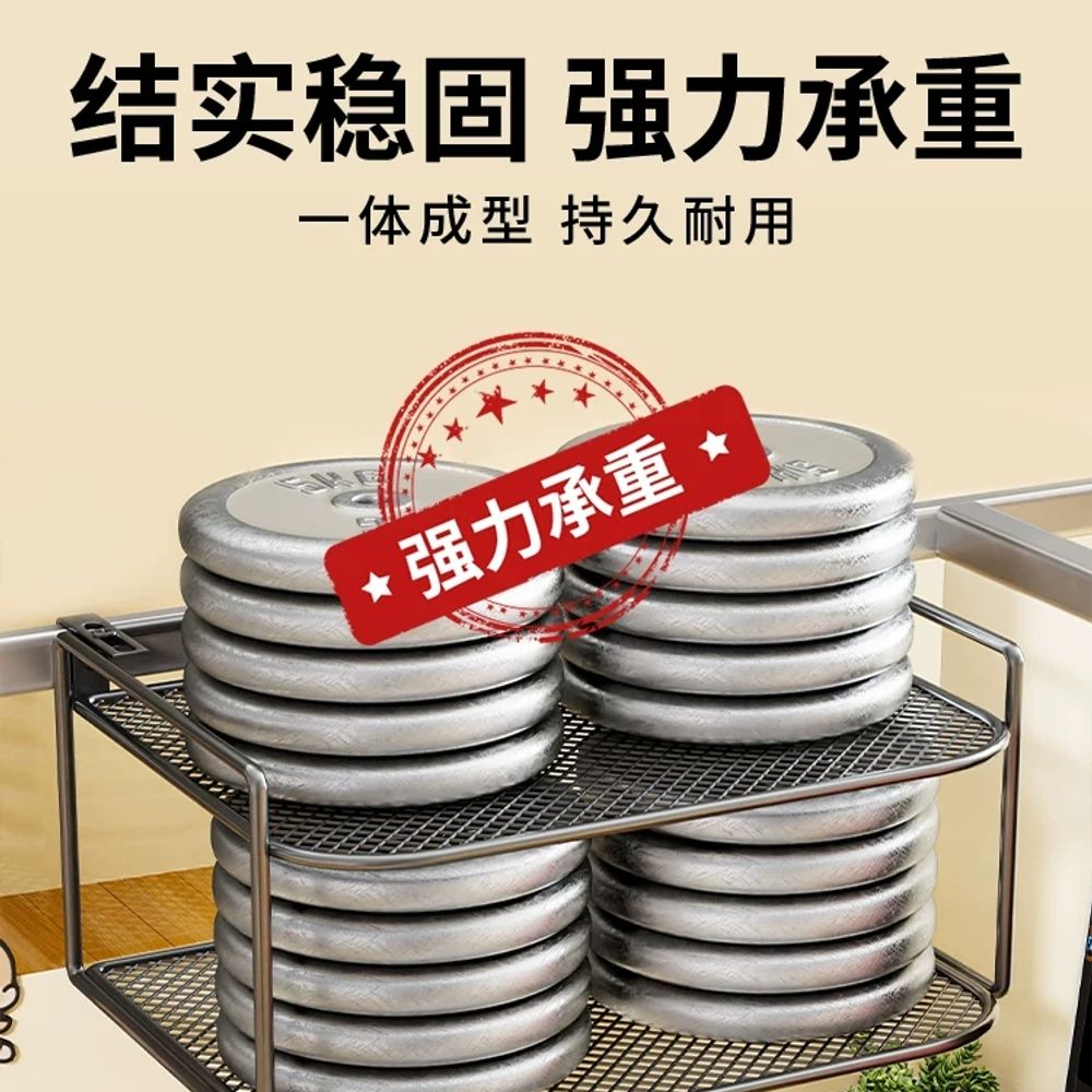 전화기 거치대 사무실 화이트 서류 바스켓 책상 파티션 정리대 선반 A. 블랙 2단 조절형 - 상세 이미지 5