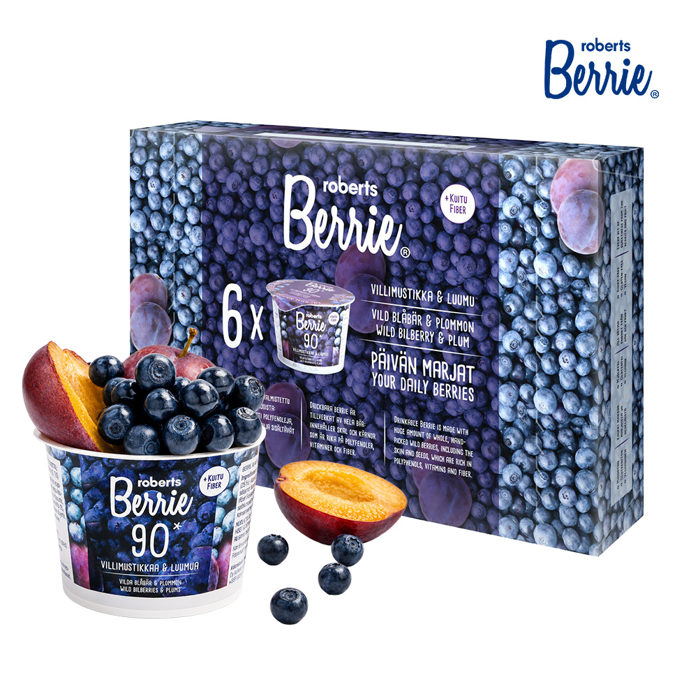 로버츠베리에 야생 빌베리&자두 100ml, 6개 1BOX - 상세 이미지 2