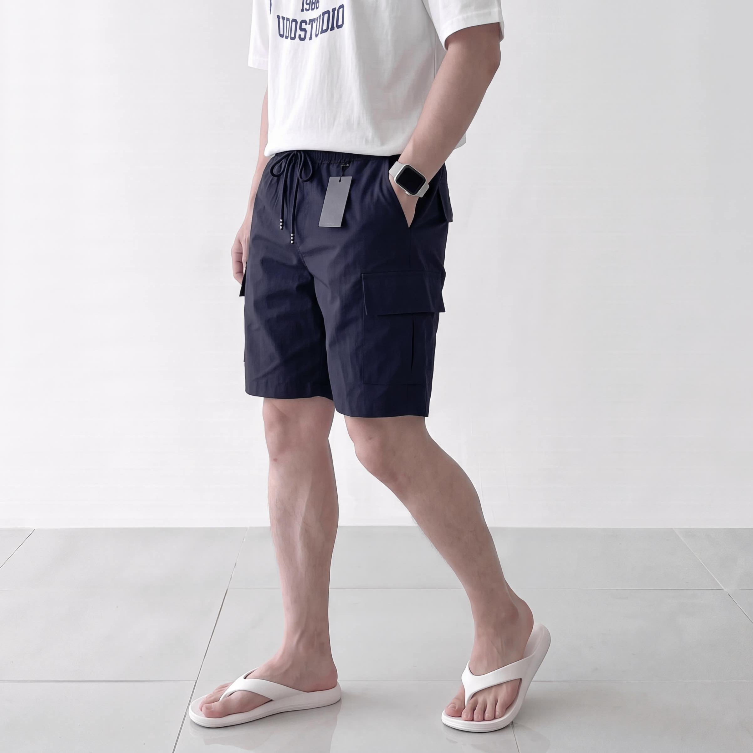 1+1 남자카고반바지 스판팬츠 시원한반바지 남성쿨바지 남자시원한바지 이미지 7