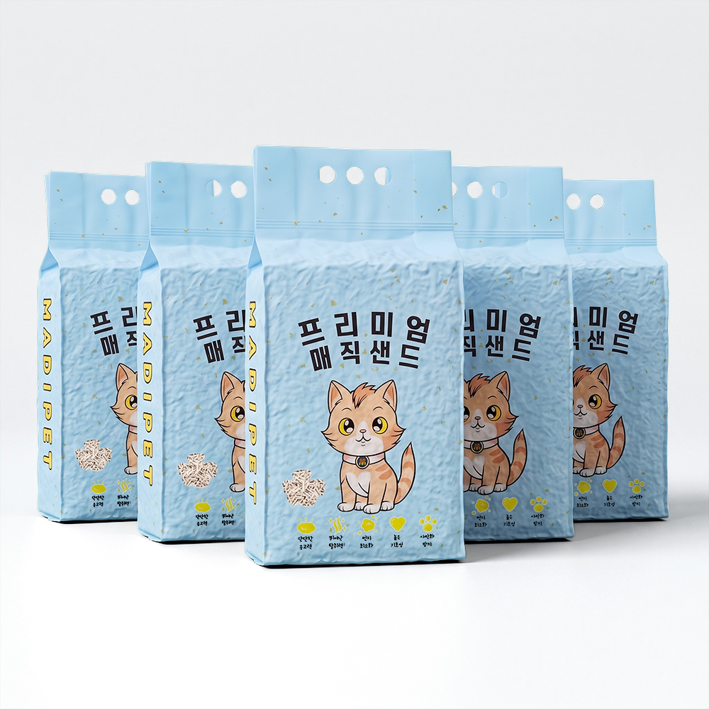 메디펫 고양이 프리미엄 두부 모래 2.8kg X 5개 14kg 이미지 6